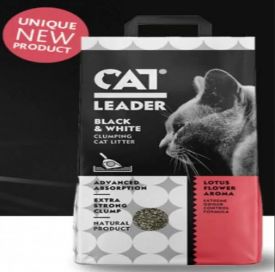 Cat Leader Clumping Black And White 